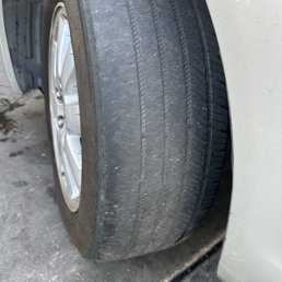 Brand new tires alignment was not done right. Brand new tires alignment was not done right.