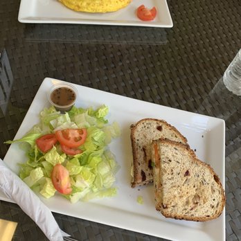 Cafe 906 - Omelet croissant sandwich (top), Norwegian (bottom) - Cafes Near Me - Orlando, Florida