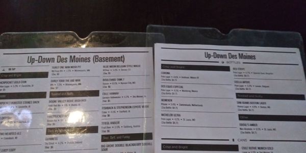 Menu photo 3 Up-Down Des Moines, IA