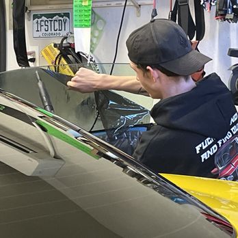 Modern Rides - Removing old tint with hot steam. - Car Window Tinting Near Me - Watkins, Colorado