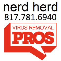 DFW Nerd Herd Data Recovery - DFW Nerd Herd is your Virus Removal Expert in Fort Worth, Dallas & surrounding areas and can remove most viruses remotely without a drop off