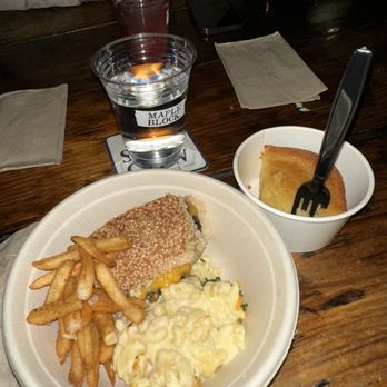 Maple Block Meat Co - block burger, fries, mac & cheese, corn bread - Barbeque Near Me - Los Angeles, California Maple Block Meat Co - block burger, fries, mac & cheese, corn bread - Barbeque Near Me - Los Angeles, California