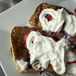 Strawberry Strawberry and Sweet Cream Cheese Crepe Strawberry Strawberry and Sweet Cream Cheese Crepe
