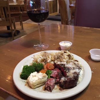 George's Fine Steaks & Spirits - I had already begun enjoying the deliciousness of this meal before taking a picture, but the presentation here is still good. - Steakhouses Near Me - New Ulm, Minnesota