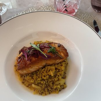 Bloom & Bee - Salmon entree - New American Near Me - Houston, Texas Bloom & Bee - Salmon entree - New American Near Me - Houston, Texas