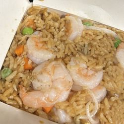 Fatima's Halal Kitchen - Shrimp fried rice, so much shrimp!