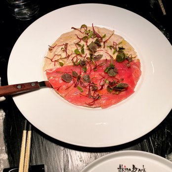 Akira Back - Tuna & Mushroom Pizza - Japanese Near Me - Toronto, Ontario