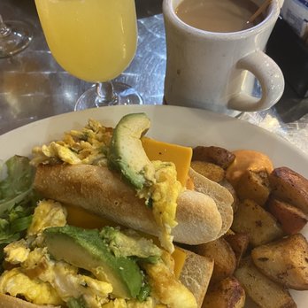 Bonne Chance Cafe - Scramble, mimosa, coffee - Salad Near Me - Boston, Massachusetts Bonne Chance Cafe - Scramble, mimosa, coffee - Salad Near Me - Boston, Massachusetts