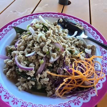 O-R THAI - Chicken Larb Salad and purple rice - Thai Near Me - Agoura Hills, California O-R THAI - Chicken Larb Salad and purple rice - Thai Near Me - Agoura Hills, California