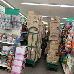Boxes in the hallways cannot get to the shelves