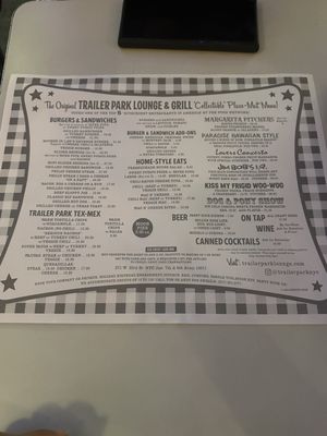 Menu photo 2 The Trailer Park Lounge New York, NY