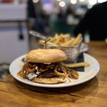 Water Tower Kitchen - Blue Cheese Bacon Burger - New American Near Me - Campbell, California Water Tower Kitchen - Blue Cheese Bacon Burger - New American Near Me - Campbell, California