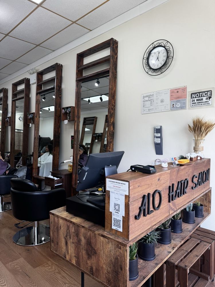 Alo Hair Salon Logo