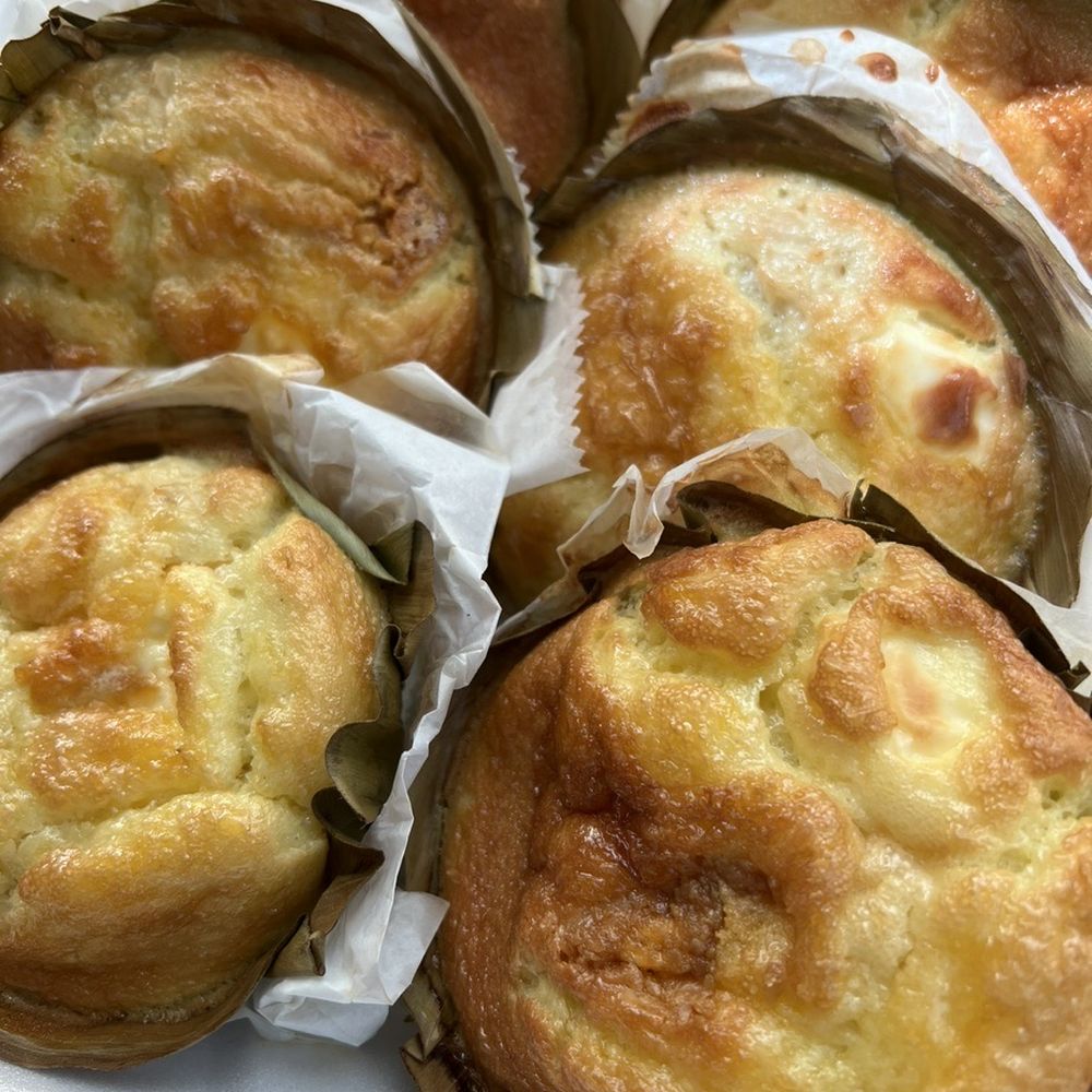 Regular Bibingka (has salted egg /cream cheese middle). Regular Bibingka (has salted egg /cream cheese middle).