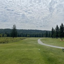 Snoqualmie Falls Golf Course - 11th fairway with the cow pasture on the left