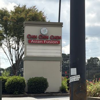 Chin Chin Chen - Sign from the road - Asian Fusion Near Me - Marietta, Georgia