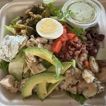 Fork & Salad - Kahului - Cobb Salad with Chicken and Shrimp - Salad Near Me - Kahului, Hawaii Fork & Salad - Kahului - Cobb Salad with Chicken and Shrimp - Salad Near Me - Kahului, Hawaii