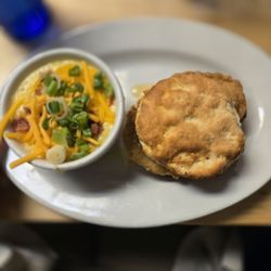 Fixins - Grits and a Chicken Biscuit