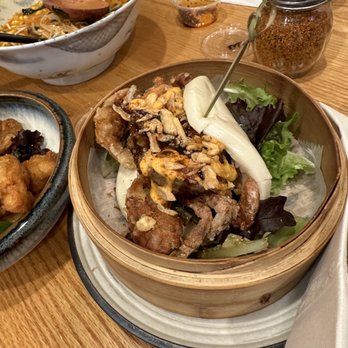 Gyuro Ramen - Steam Bun w. Crispy Soft Shell Crab - Ramen Near Me - Chicago, Illinois