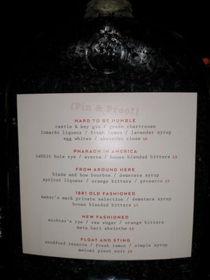 Menu photo 3 Pin + Proof Louisville, KY