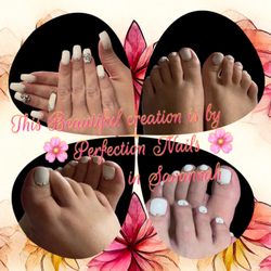 Perfect Polish - Ongles, nail art, pedicure, manucure, white nails.. Kissie's nail art design