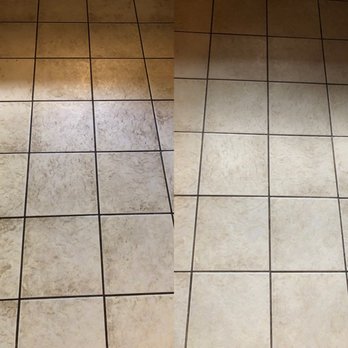 Heaven's Best Carpet Cleaning - Dirty tile and grout after 5 years living here vs clean and polished tile and grout! - Carpet Cleaning Near Me - Midland, Texas Heaven's Best Carpet Cleaning - Dirty tile and grout after 5 years living here vs clean and polished tile and grout! - Carpet Cleaning Near Me - Midland, Texas