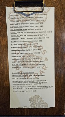 Menu photo 4 Diana's Oyster Bar And Grill Markham, ON