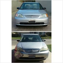2002 Honda Civic. Work by Monrovia Collision Center.
