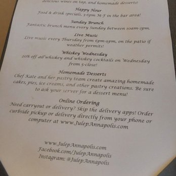 Julep Kitchen & Bar - Barbeque Near Me - Annapolis, Maryland Julep Kitchen & Bar - Barbeque Near Me - Annapolis, Maryland
