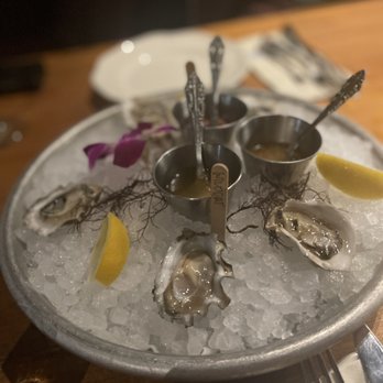 Herringbone Waikiki - (order as many as you want, we got only a few to try) East & West Coast Oyster on the Half-shell* - Seafood Near Me - Honolulu, Hawaii