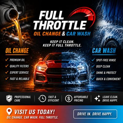 Full Throttle Oil Change & Car Wash on Yelp
