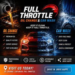 Full Throttle Oil Change & Car Wash