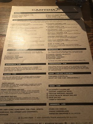 Menu photo 7 Cantina 76 Greenville, SC