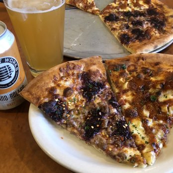 Biga Pizza - Sweet potato Bacon maple chipotle and Flathead Cherry pizza - Pizza Near Me - Missoula, Montana