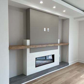 Blue Dome - A modern fireplace for a master bedroom - Architects Near Me - Newmarket, Ontario