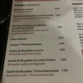 't Potverdoemmeke - Dessert menu - Belgian Near Me - Schaerbeek, BRU