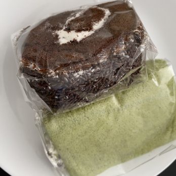 Tasters Bakery - Chocolate and green tea red bean Swiss rolls. Delicious! - Bakeries Near Me - Surrey, British Columbia