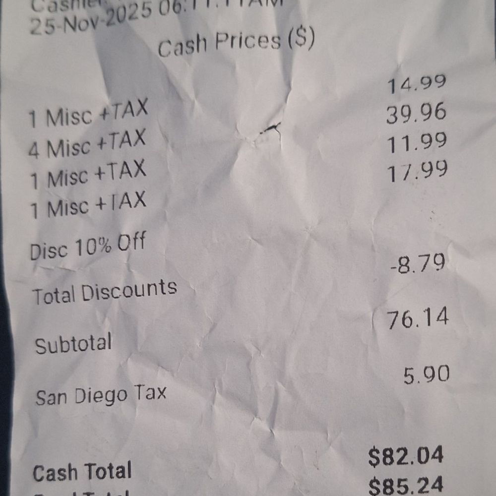 Encinitas Vape & Smoke - Receipt doesn't lie. Some people do. Ask for receipts, always. - Vape Shops Near Me - Encinitas, California Encinitas Vape & Smoke - Receipt doesn't lie. Some people do. Ask for receipts, always. - Vape Shops Near Me - Encinitas, California