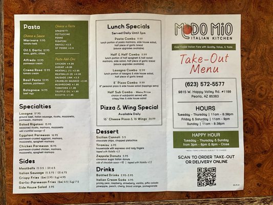 Menu photo 4 Modo Mio Italian Kitchen Peoria, AZ Menu photo 4 Modo Mio Italian Kitchen Peoria, AZ