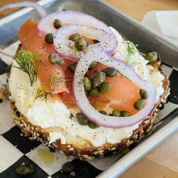 Bagelshop - Donelson - Everything spicy bagel Lox - Coffee & Tea Near Me - Nashville, Tennessee