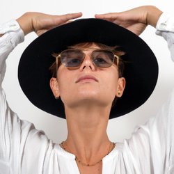 TwelveSixtyNine - Forward square aviator with top bridge design. Great for both men and women with small to medium faces.
