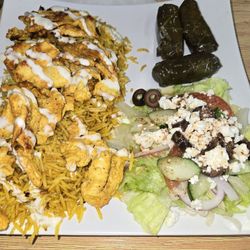 Habebah Mediterranean Cuisine - Chicken and grape leaves.