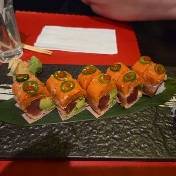 Wild Ginger - Fire tuna roll - Asian Fusion Near Me - Jacksonville Beach, Florida