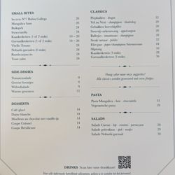 Revue - Menu