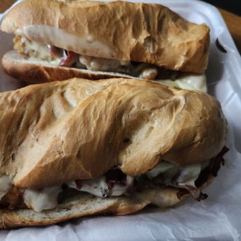 NY - NY Pizza Restaurant - Chicken cutlet grinder with provolone cheese and bacon. - Pizza Near Me - Hartford, Connecticut NY - NY Pizza Restaurant - Chicken cutlet grinder with provolone cheese and bacon. - Pizza Near Me - Hartford, Connecticut
