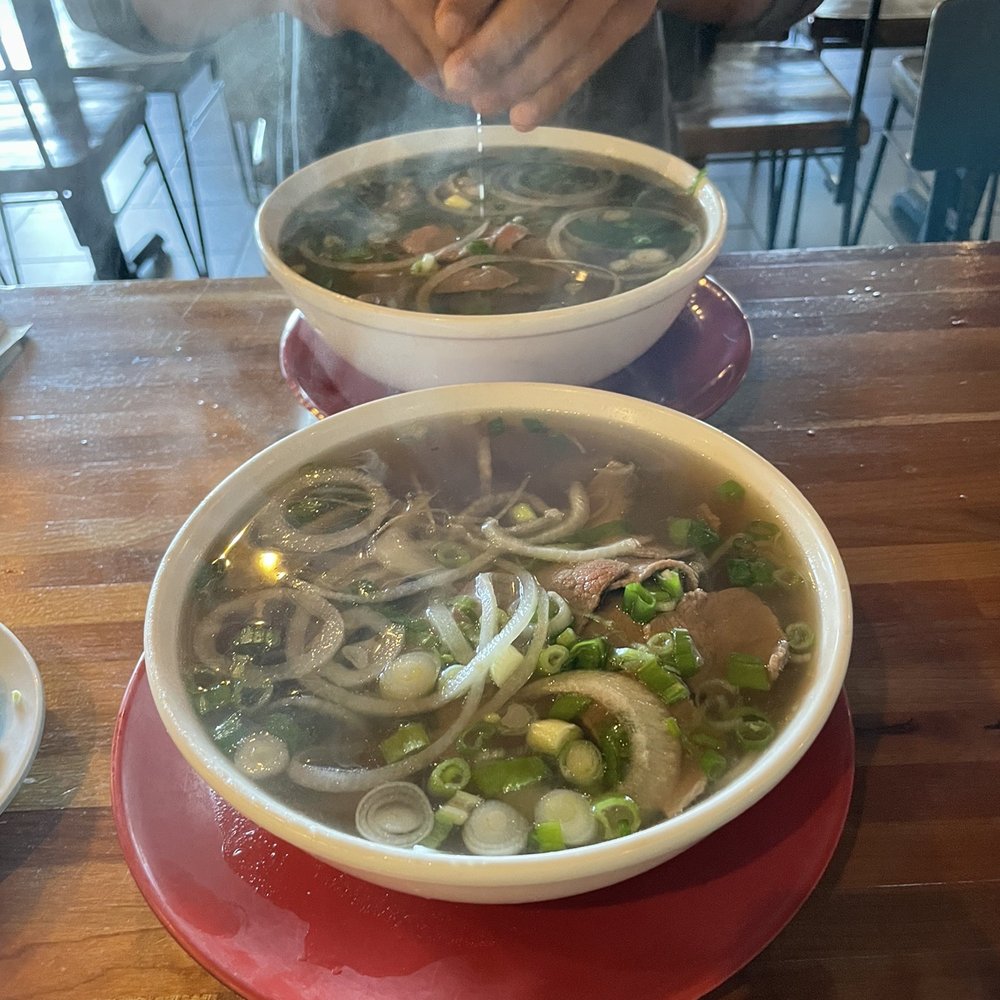 Pho One-O Restaurant & Lounge - P2. Pho Tai (small is closer to the camera, big is farther away) - Vietnamese Near Me - Hanover, Maryland Pho One-O Restaurant & Lounge - P2. Pho Tai (small is closer to the camera, big is farther away) - Vietnamese Near Me - Hanover, Maryland