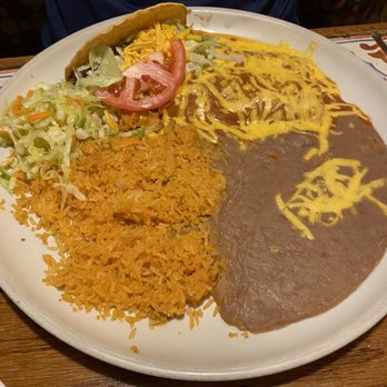 Azteca Mexican Restaurant - Combination - taco, enchiladas, rice and beans - Mexican Near Me - Charlotte, North Carolina