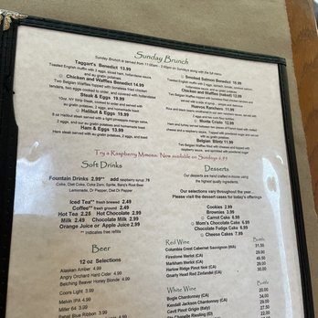 Taggart’s Grill - Menu - Burgers Near Me - Morgan, Utah