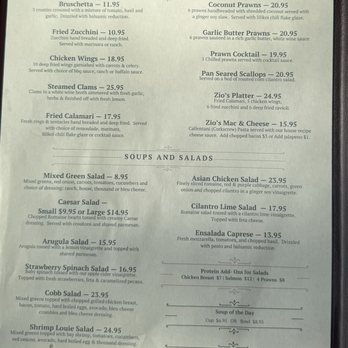 Zio Fraedo’s - A new menu they are trying out. - Italian Near Me - Vallejo, California