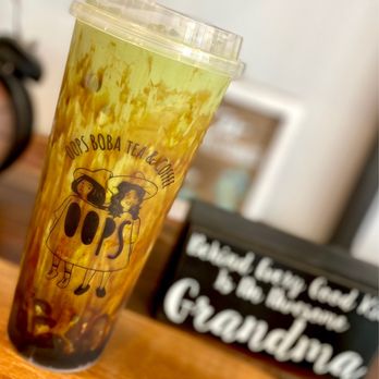 Oops Boba Tea & Coffee - "Behind every good kid is an awesome grandma" this kid is enjoying Oops' matcha messy milk lol - Bubble Tea Near Me - Arcadia, California Oops Boba Tea & Coffee - "Behind every good kid is an awesome grandma" this kid is enjoying Oops' matcha messy milk lol - Bubble Tea Near Me - Arcadia, California